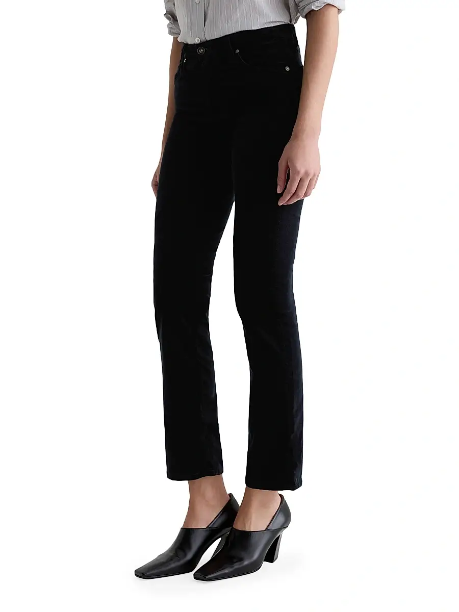 AG Jeans Women's Mari Stretch-Velvet Mid-Rise Slim-Straight Jeans | Thumbnail 5 AG Jeans Women's Mari Stretch-Velvet Mid-Rise Slim-Straight Jeans | Thumbnail 5