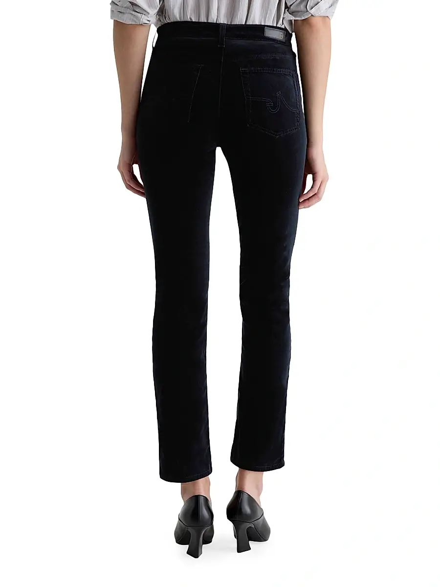 AG Jeans Women's Mari Stretch-Velvet Mid-Rise Slim-Straight Jeans | Thumbnail 6 AG Jeans Women's Mari Stretch-Velvet Mid-Rise Slim-Straight Jeans | Thumbnail 6