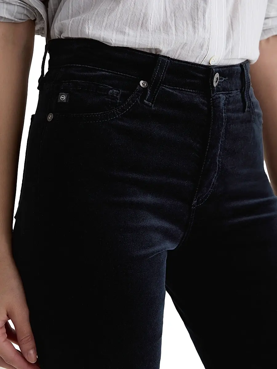 AG Jeans Women's Mari Stretch-Velvet Mid-Rise Slim-Straight Jeans | Thumbnail 7 AG Jeans Women's Mari Stretch-Velvet Mid-Rise Slim-Straight Jeans | Thumbnail 7