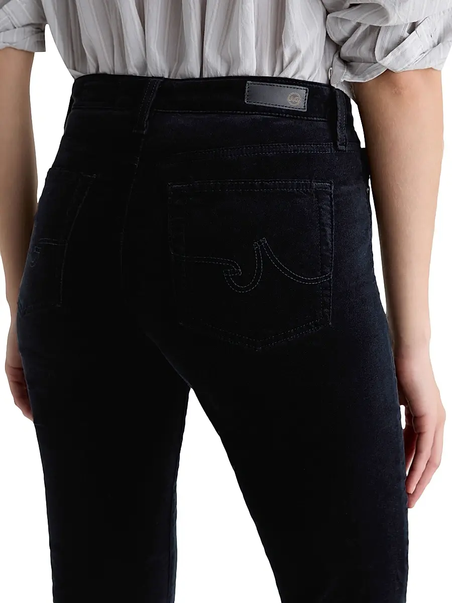 AG Jeans Women's Mari Stretch-Velvet Mid-Rise Slim-Straight Jeans | Thumbnail 8 AG Jeans Women's Mari Stretch-Velvet Mid-Rise Slim-Straight Jeans | Thumbnail 8