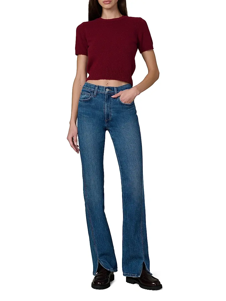 Joe's Jeans Women's The Steph Shrunken Sweater T-Shirt | Thumbnail 2