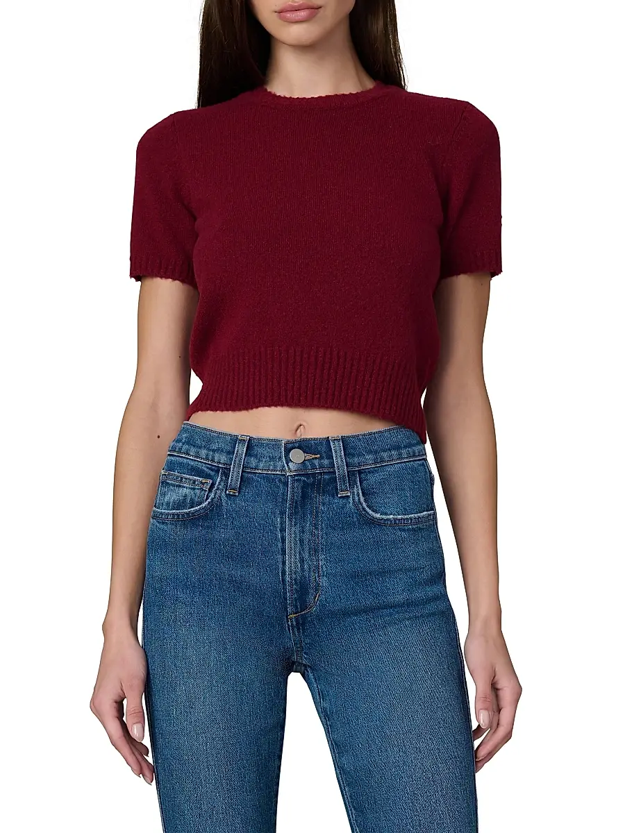 Joe's Jeans Women's The Steph Shrunken Sweater T-Shirt | Thumbnail 3