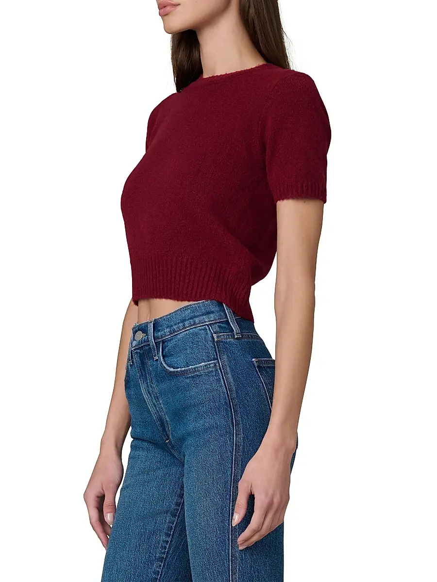 Joe's Jeans Women's The Steph Shrunken Sweater T-Shirt | Thumbnail 4