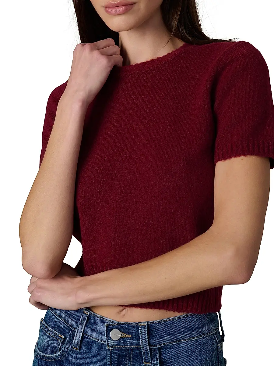 Joe's Jeans Women's The Steph Shrunken Sweater T-Shirt | Thumbnail 6