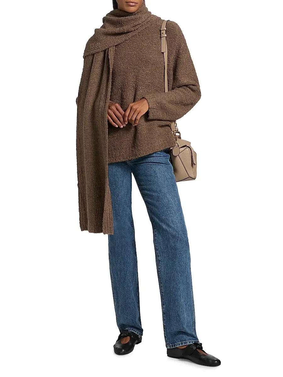 Staud Women's Siren Scarf Sweater | Thumbnail 2 Staud Women's Siren Scarf Sweater | Thumbnail 2