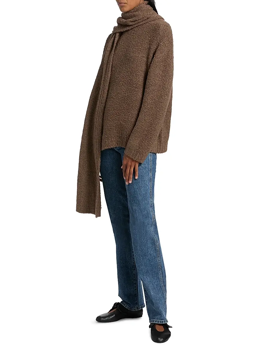 Staud Women's Siren Scarf Sweater | Thumbnail 4 Staud Women's Siren Scarf Sweater | Thumbnail 4