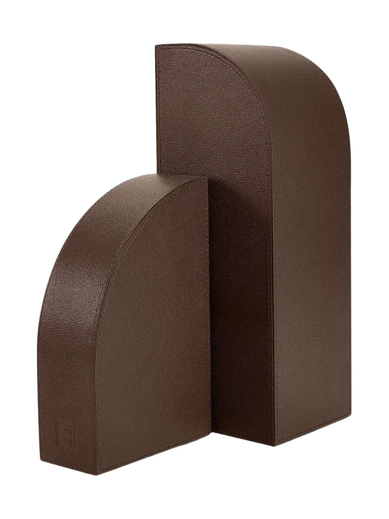 ASSOULINE Library Cubist Leather Bookends