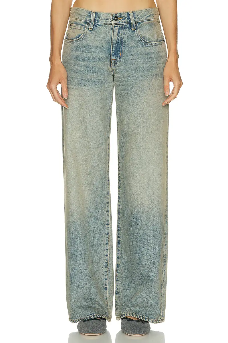 SLVRLAKE Mica Low Rise Wide Leg