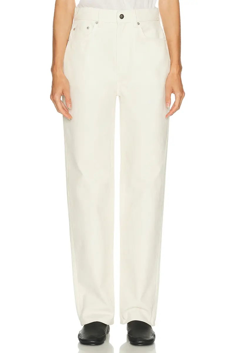 Loulou de Saison Velvet Asmar Straight Leg | Image 1 Loulou de Saison Velvet Asmar Straight Leg | Image 1