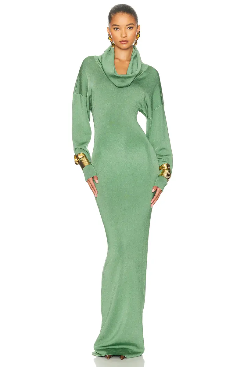 Helsa Emmalynn Cowl Shine Gown | Thumbnail 4 Helsa Emmalynn Cowl Shine Gown | Thumbnail 4