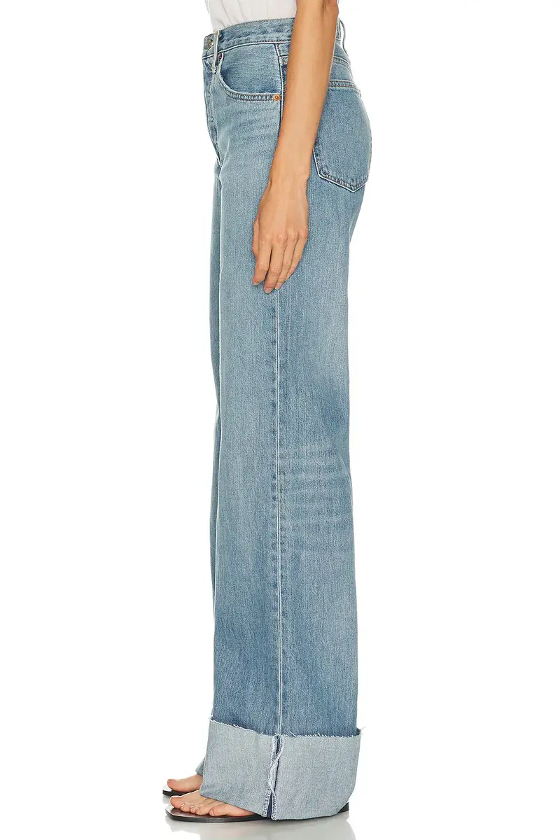 RE/DONE High Rise Wide Leg Cuff Jeans | Thumbnail 5 RE/DONE High Rise Wide Leg Cuff Jeans | Thumbnail 5