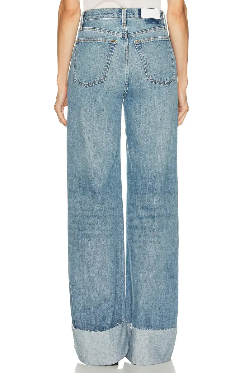 RE/DONE High Rise Wide Leg Cuff Jeans | Thumbnail 6 RE/DONE High Rise Wide Leg Cuff Jeans | Thumbnail 6