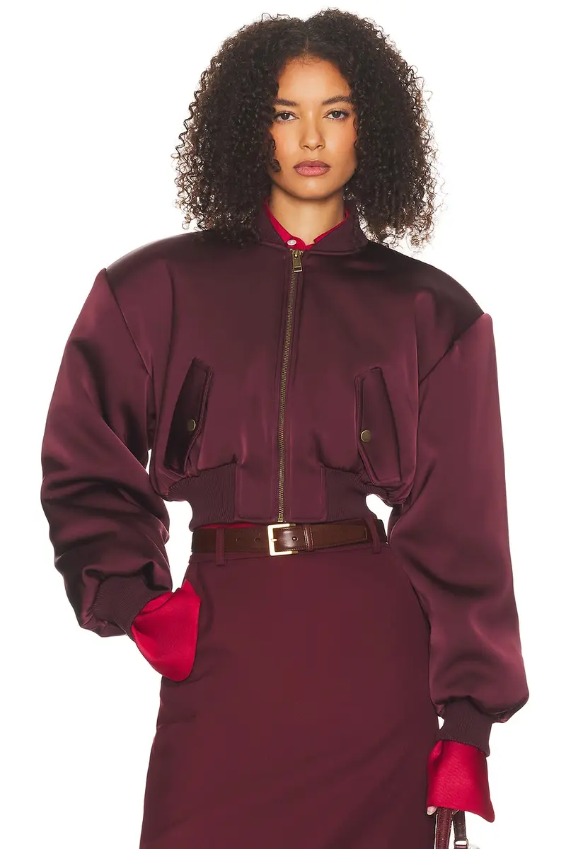 Helsa The Satin Puff Bomber | Image 1 Helsa The Satin Puff Bomber | Image 1