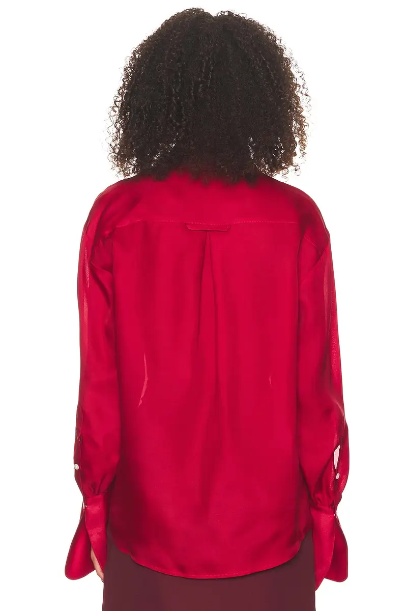 Helsa The Silk Gazar Shirt | Thumbnail 3 Helsa The Silk Gazar Shirt | Thumbnail 3