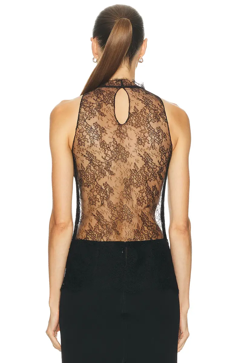 Alexander McQueen Halter Lace Top | Thumbnail 3 Alexander McQueen Halter Lace Top | Thumbnail 3