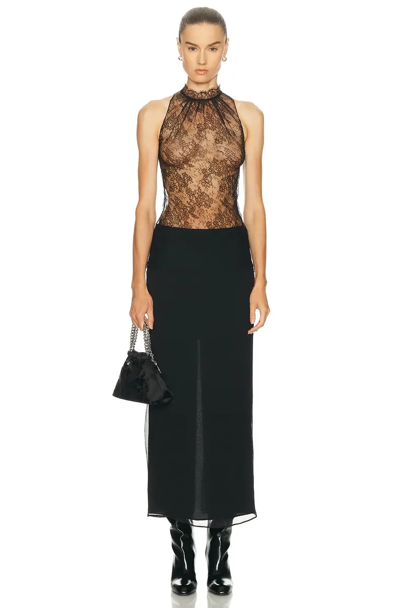 Alexander McQueen Halter Lace Top | Thumbnail 4 Alexander McQueen Halter Lace Top | Thumbnail 4