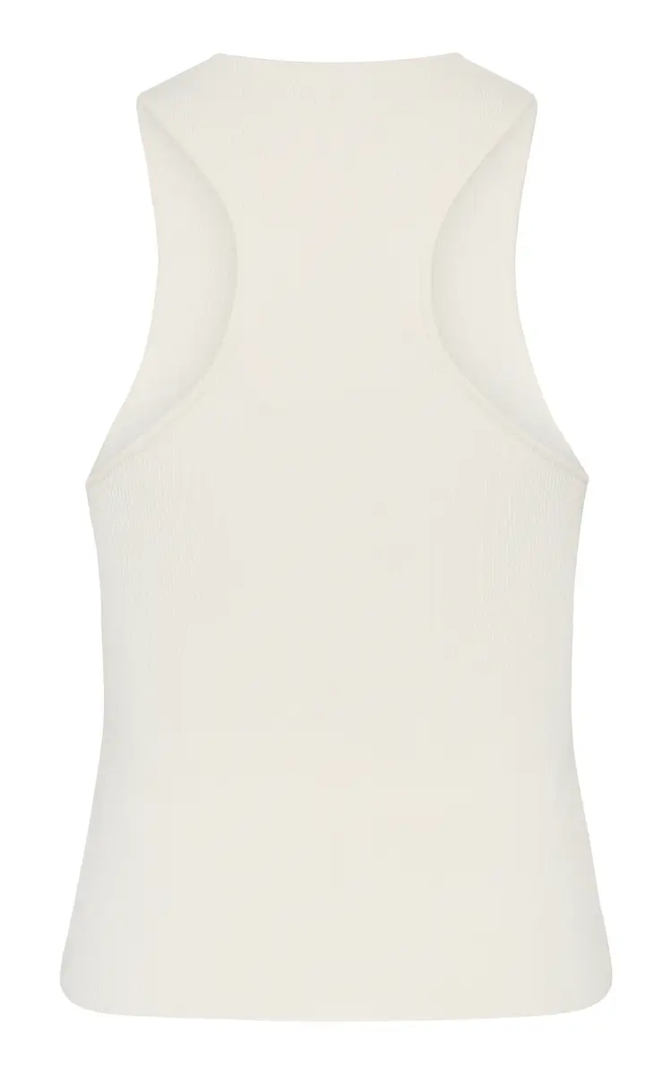St. Agni Sculpted Knit Tank Top - Off-White | Thumbnail 5