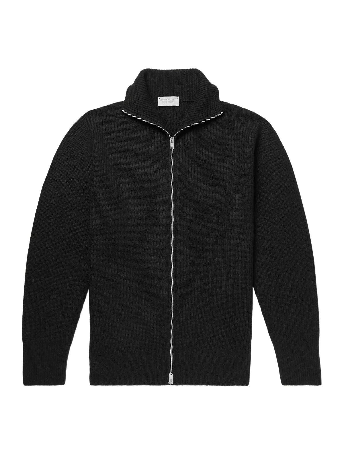 Mallam Ribbed Recycled-Cashmere and Merino Wool-Blend Zip-Up Cardigan - Men