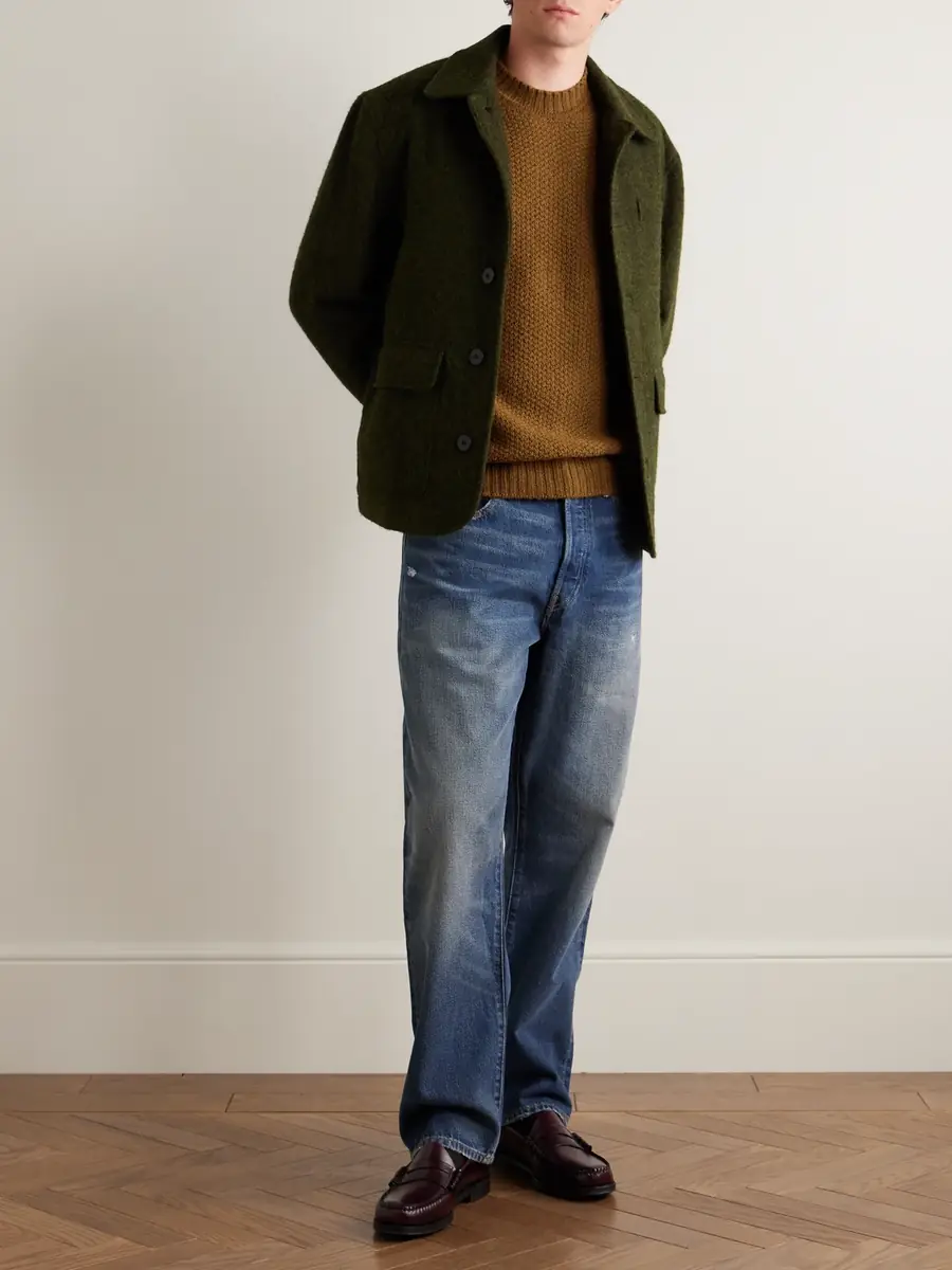 John Smedley Textured-Knit Wool Sweater - Men | Thumbnail 2 John Smedley Textured-Knit Wool Sweater - Men | Thumbnail 2