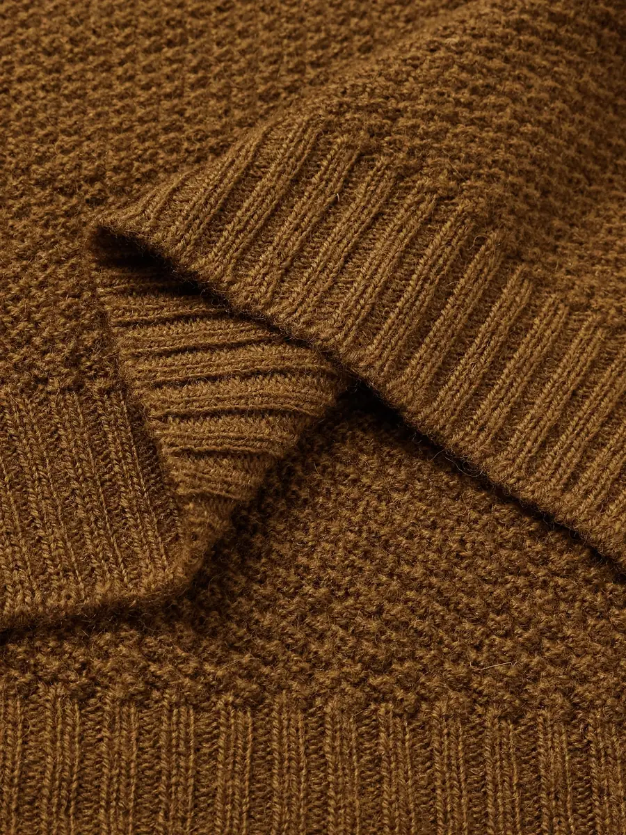 John Smedley Textured-Knit Wool Sweater - Men | Thumbnail 5 John Smedley Textured-Knit Wool Sweater - Men | Thumbnail 5