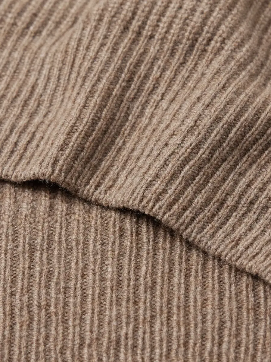 John Smedley Mallam Ribbed Recycled-Cashmere and Merino Wool-Blend Zip-Up Cardigan - Men | Thumbnail 5
