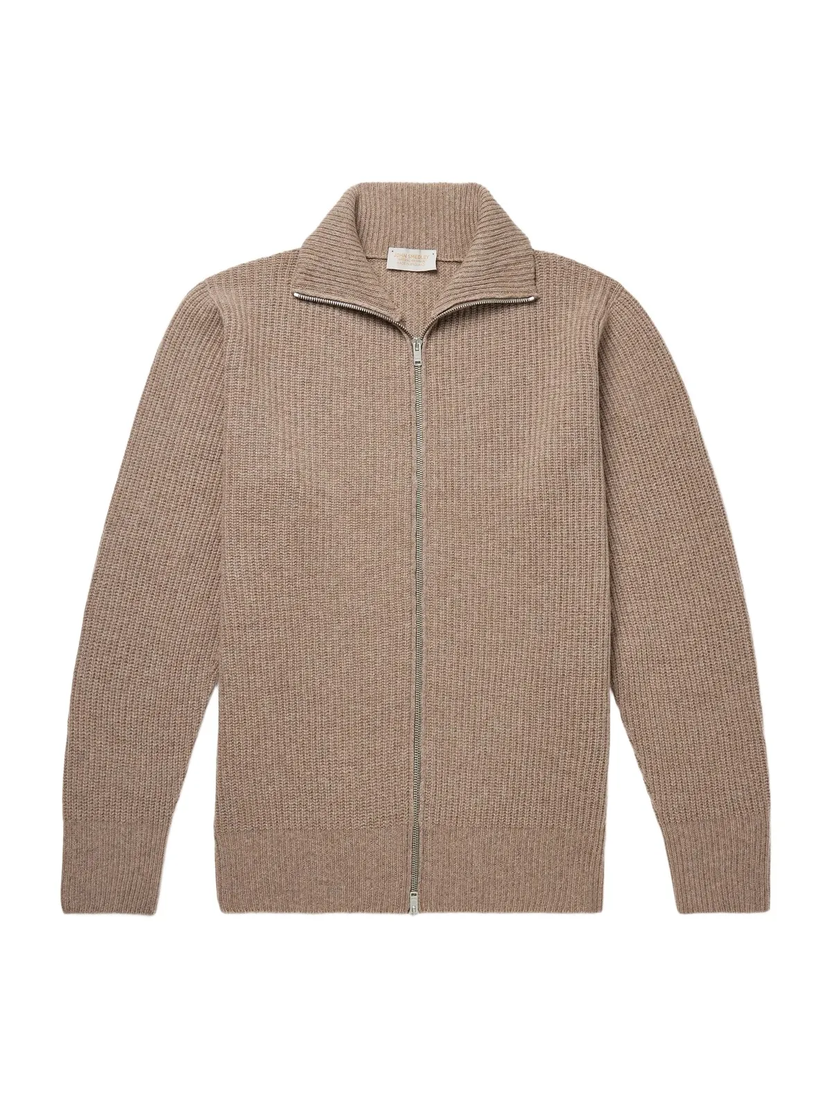 Mallam Ribbed Recycled-Cashmere and Merino Wool-Blend Zip-Up Cardigan - Men