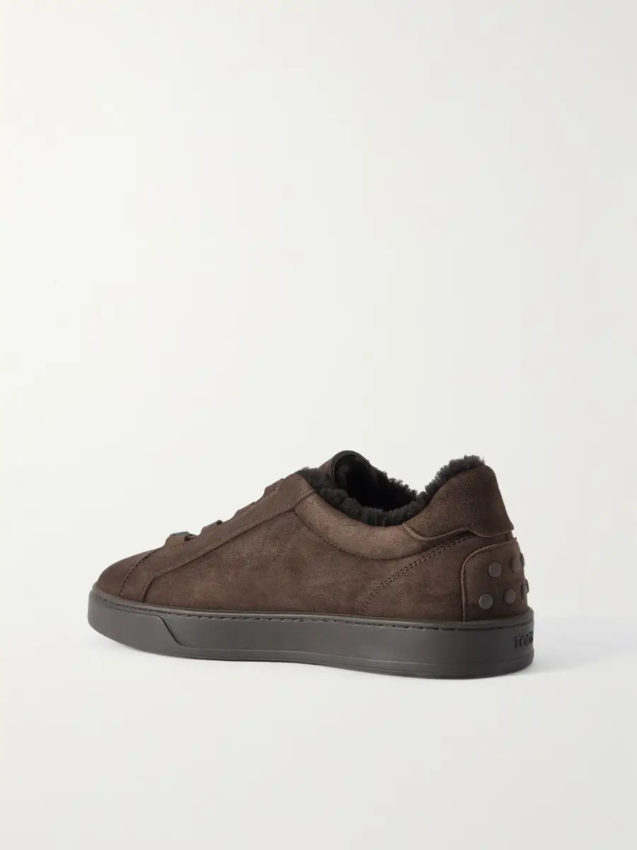 Tod's Shearling-Lined Suede Sneakers - Men | Thumbnail 4 Tod's Shearling-Lined Suede Sneakers - Men | Thumbnail 4