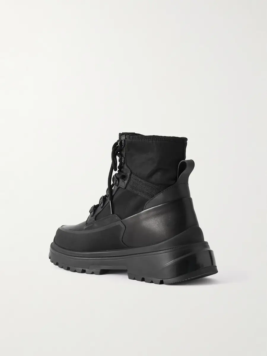 Canada Goose Keystone Rubber-Trimmed Leather and Twill Boots - Men | Thumbnail 4