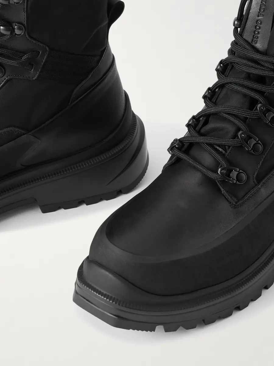 Canada Goose Keystone Rubber-Trimmed Leather and Twill Boots - Men | Thumbnail 5