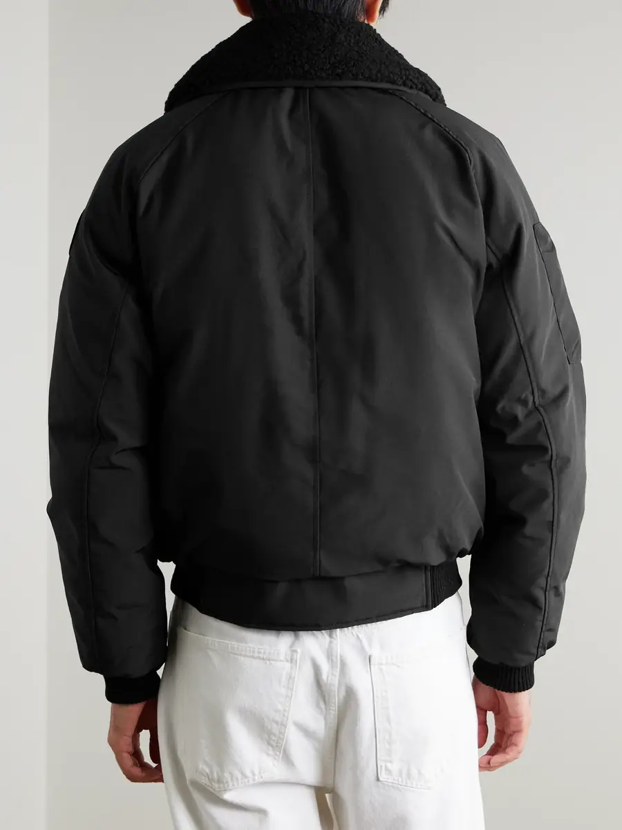 Canada Goose Chilliwack Recycled Wool-Blend Fleece and Shell Down Bomber Jacket - Men | Thumbnail 4 Canada Goose Chilliwack Recycled Wool-Blend Fleece and Shell Down Bomber Jacket - Men | Thumbnail 4