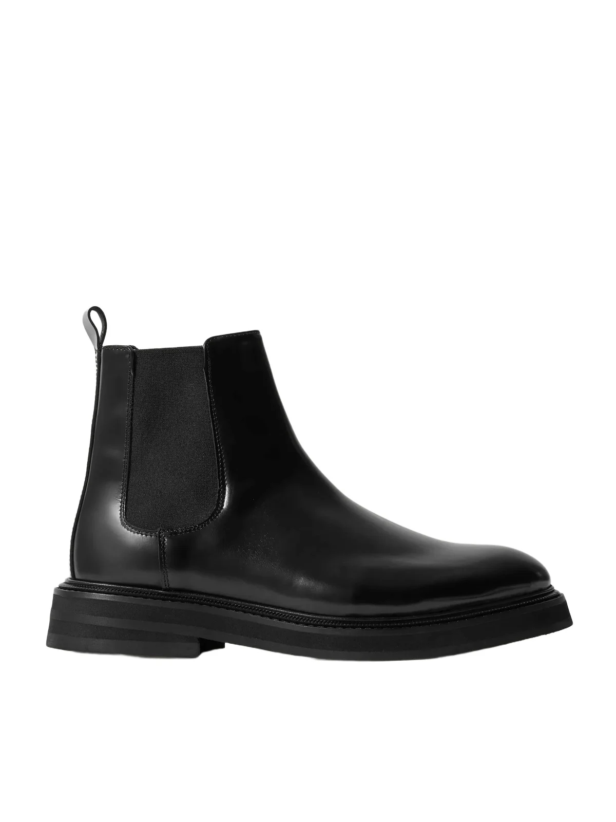 Officer Glossed-Leather Chelsea Boots - Men Officer Glossed-Leather Chelsea Boots - Men
