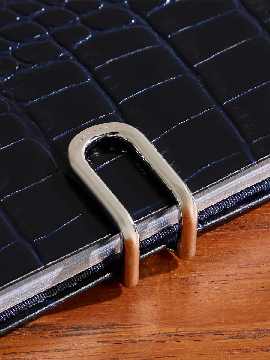 Smythson Panama Mara Croc-Effect Leather Diary - Men | Thumbnail 3
