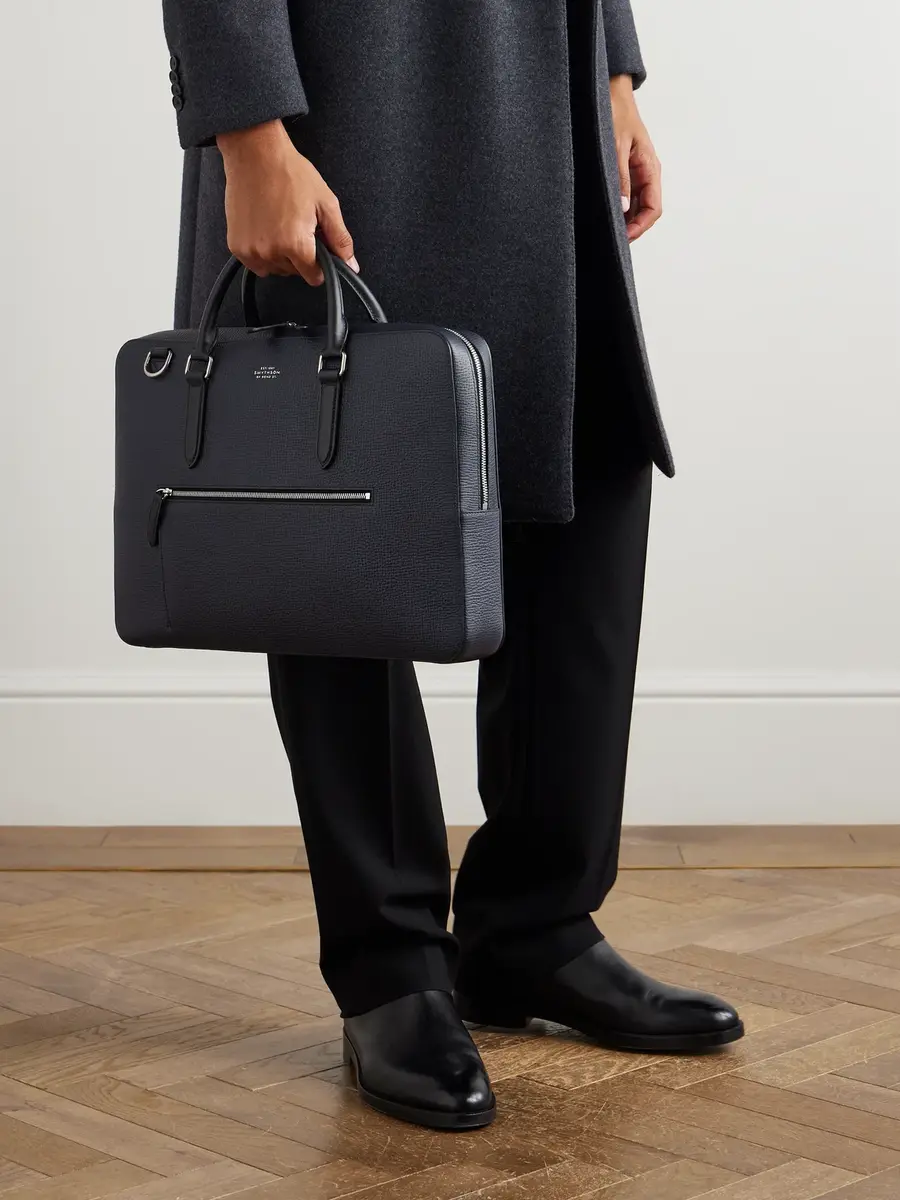Smythson Ludlow Full-Grain Leather Briefcase - Men | Thumbnail 2