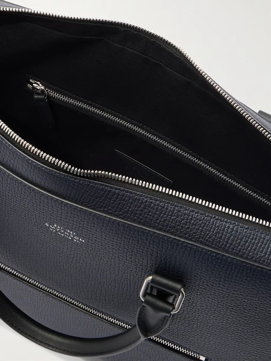 Smythson Ludlow Full-Grain Leather Briefcase - Men | Thumbnail 5