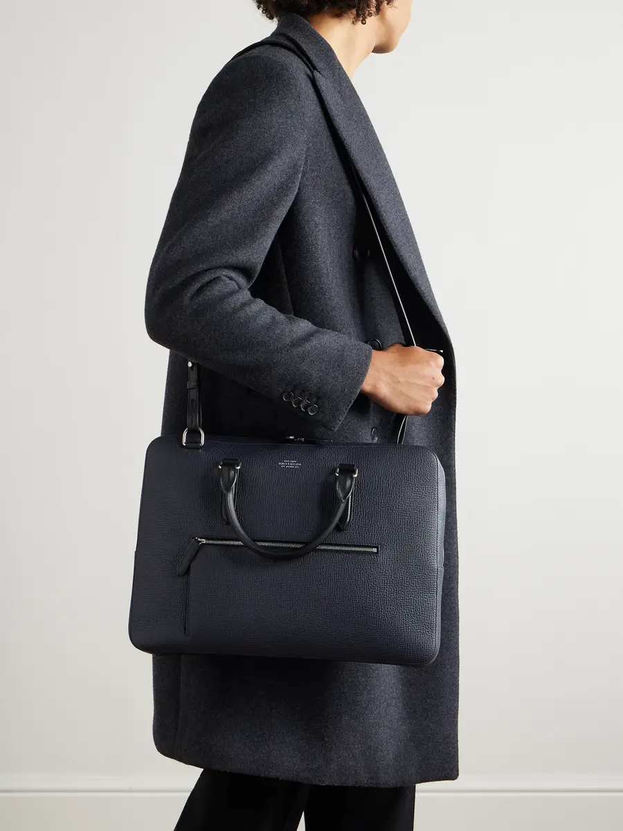 Smythson Ludlow Full-Grain Leather Briefcase - Men | Thumbnail 6
