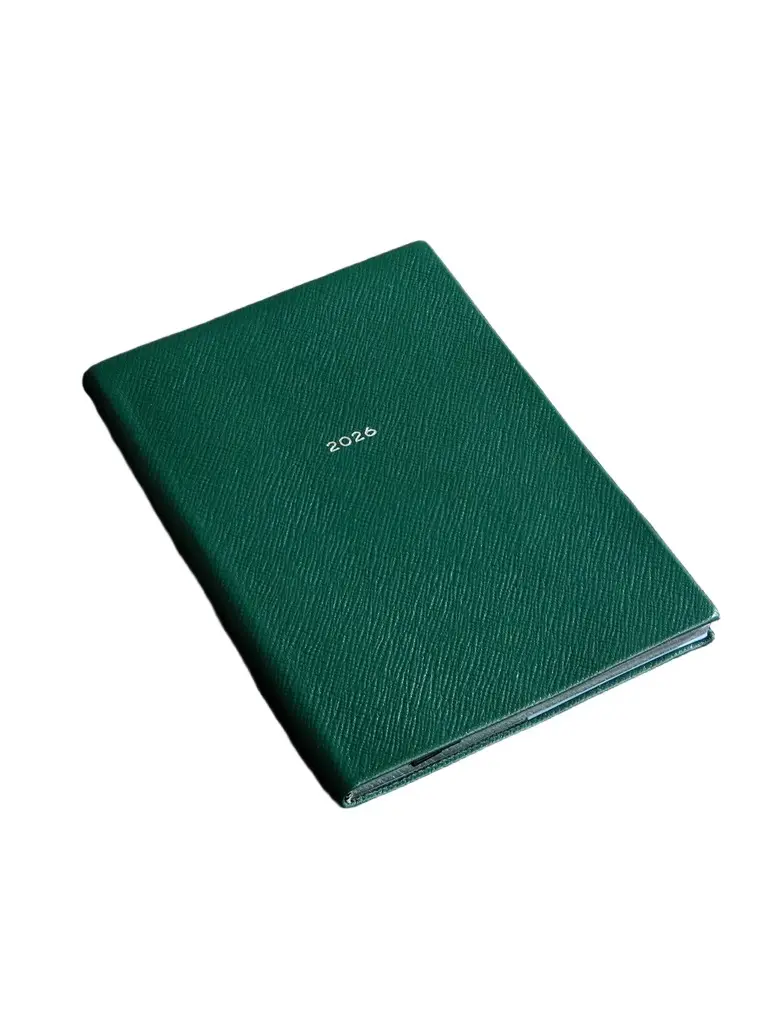 Smythson 2026 Soho Panama Cross-Grain Leather Diary - Men