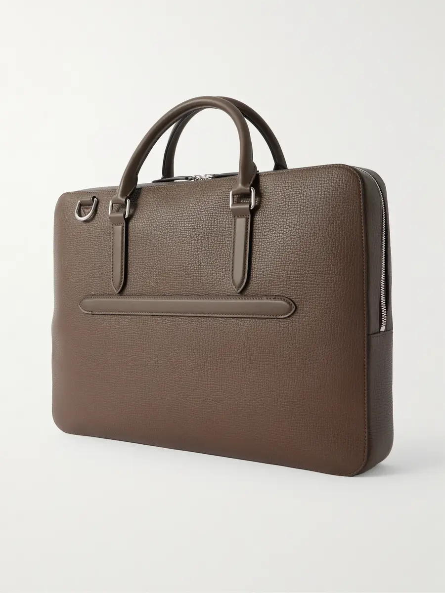 Smythson Full-Grain Leather Briefcase - Men | Thumbnail 3