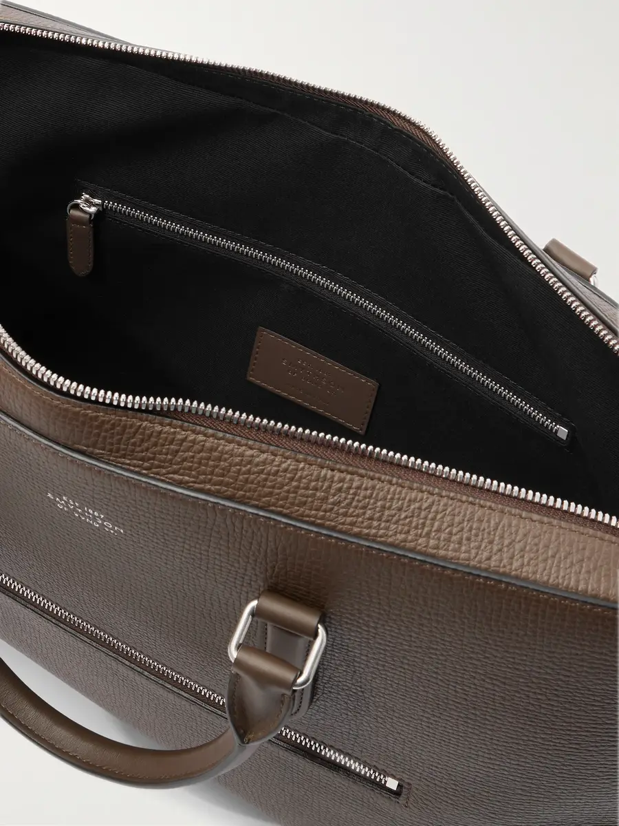 Smythson Full-Grain Leather Briefcase - Men | Thumbnail 5