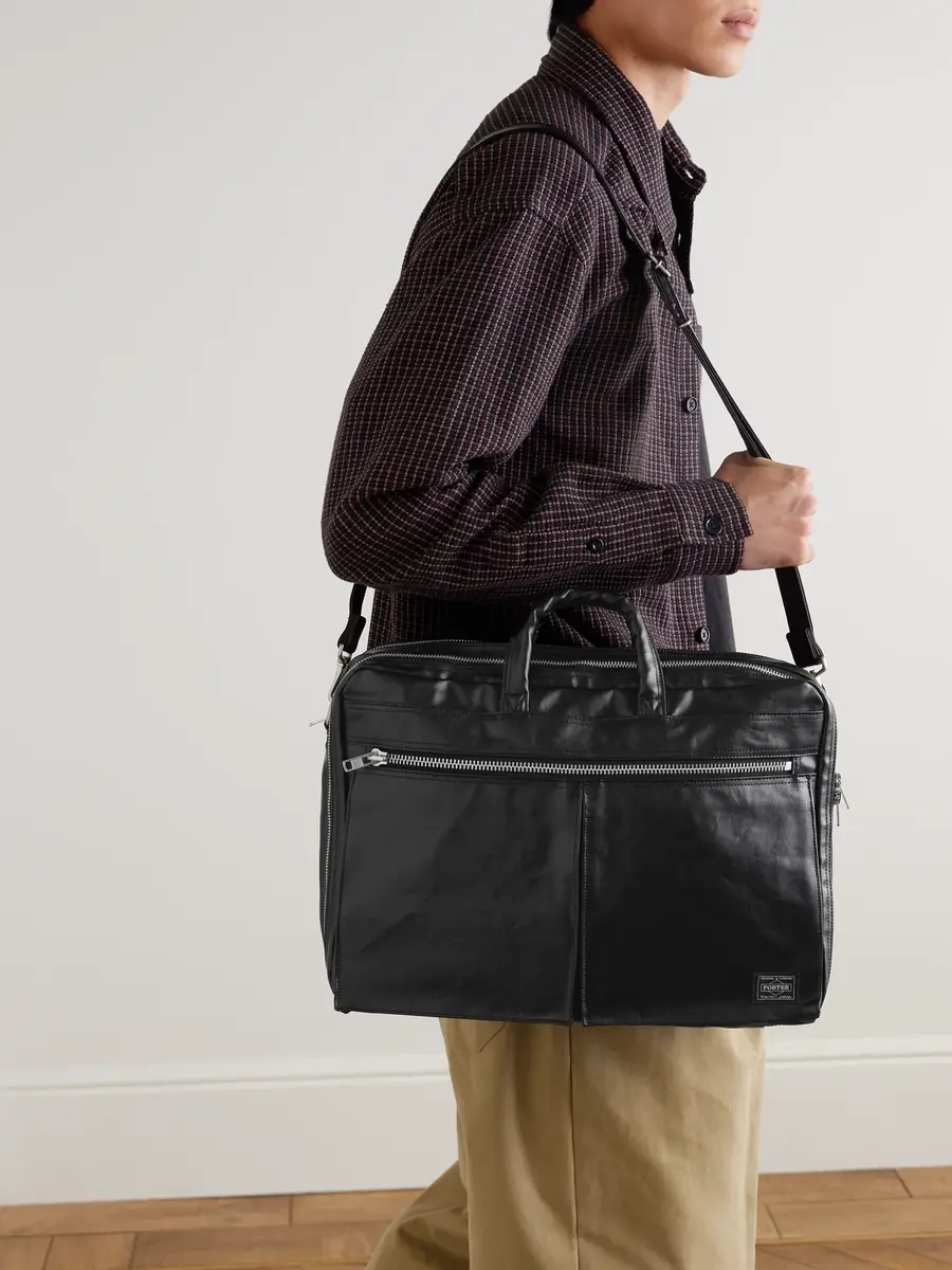 Porter-Yoshida and Co Free Style 2Way Coated-Canvas Briefcase - Men | Thumbnail 2 Porter-Yoshida and Co Free Style 2Way Coated-Canvas Briefcase - Men | Thumbnail 2