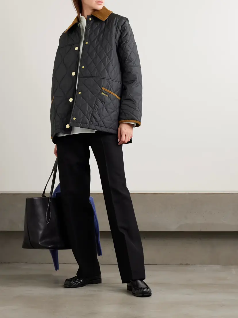 Barbour Lorrie Convertible Corduroy-trimmed Quilted Shell Jacket | Thumbnail 2