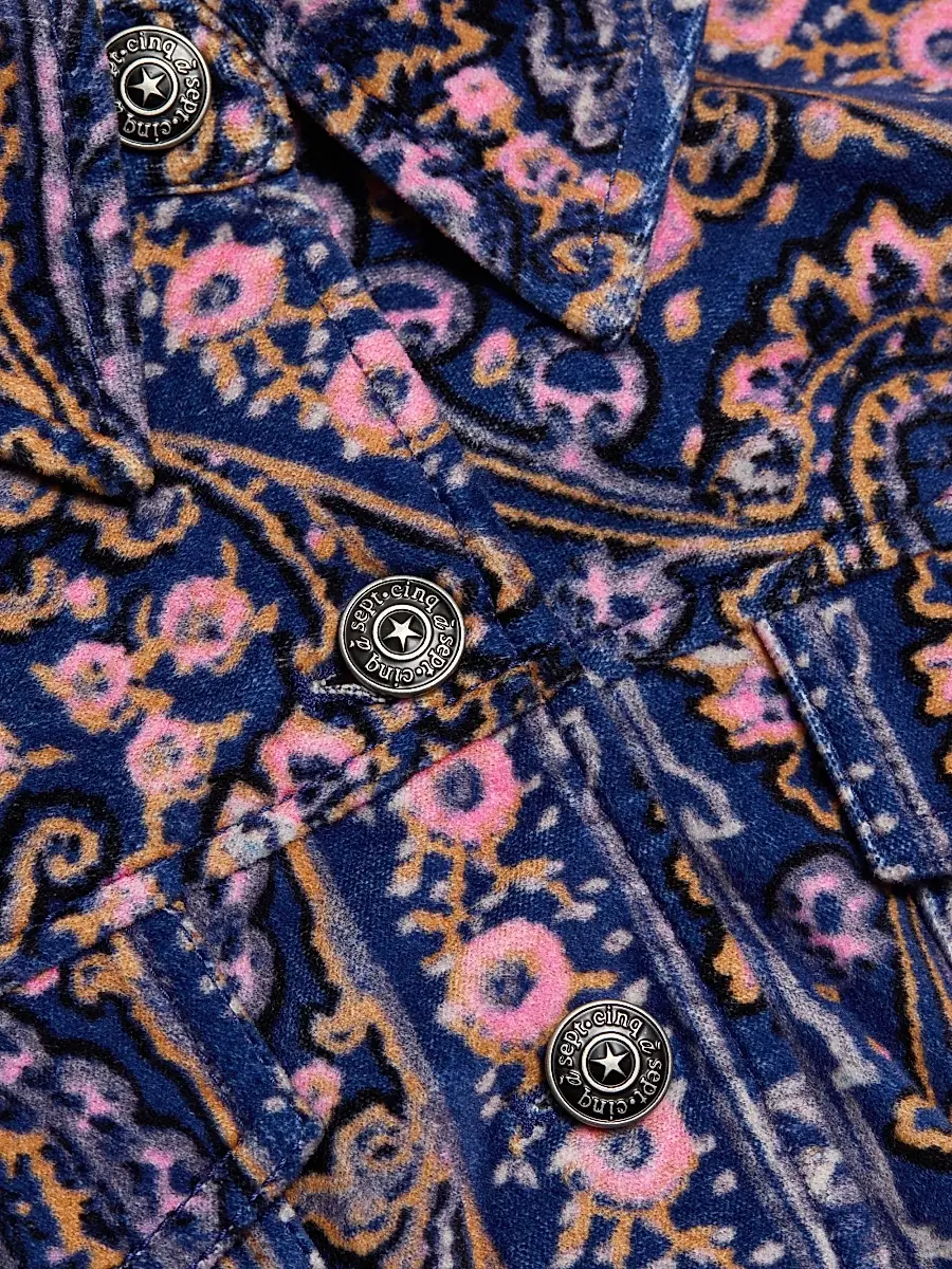 Cinq à Sept Women's Canyon Paisley Velveteen Jacket | Thumbnail 7 Cinq à Sept Women's Canyon Paisley Velveteen Jacket | Thumbnail 7