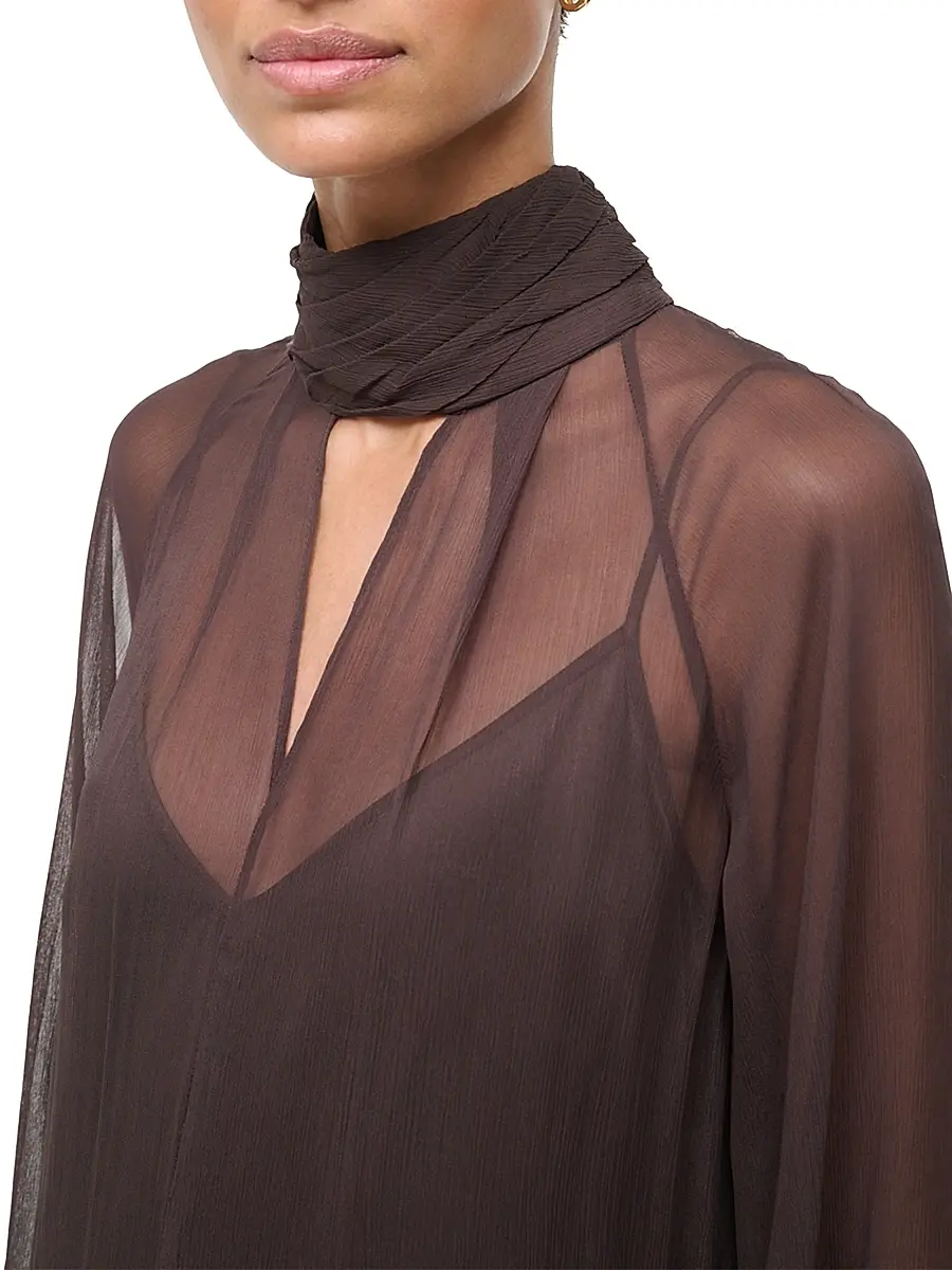 Staud Women's Esther Chiffon Maxi Dress | Thumbnail 7 Staud Women's Esther Chiffon Maxi Dress | Thumbnail 7