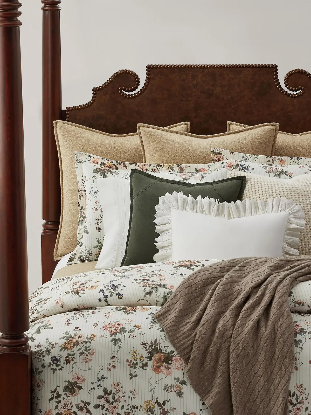 Ralph Lauren Billie Cotton Twill Throw Pillow
