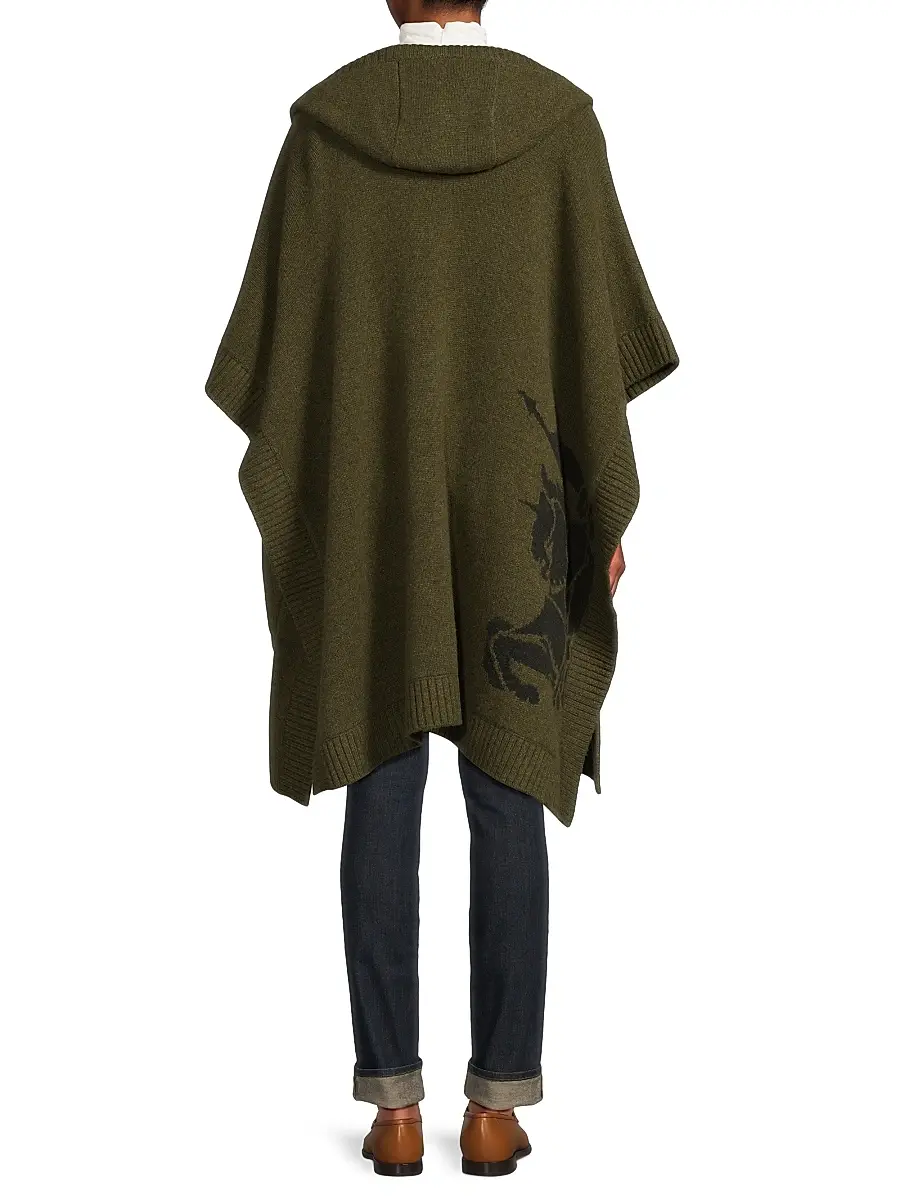 Burberry Women's St. Rosie Wool-Cashmere Cape - Shale | Thumbnail 5 Burberry Women's St. Rosie Wool-Cashmere Cape - Shale | Thumbnail 5