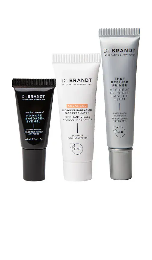 dr. brandt skincare 3-step Buff, Smooth, And Prime Set