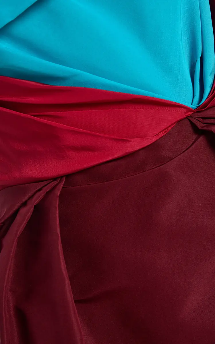 Christopher John Rogers Colorblocked Silk Tulip Gown | Thumbnail 5 Christopher John Rogers Colorblocked Silk Tulip Gown | Thumbnail 5
