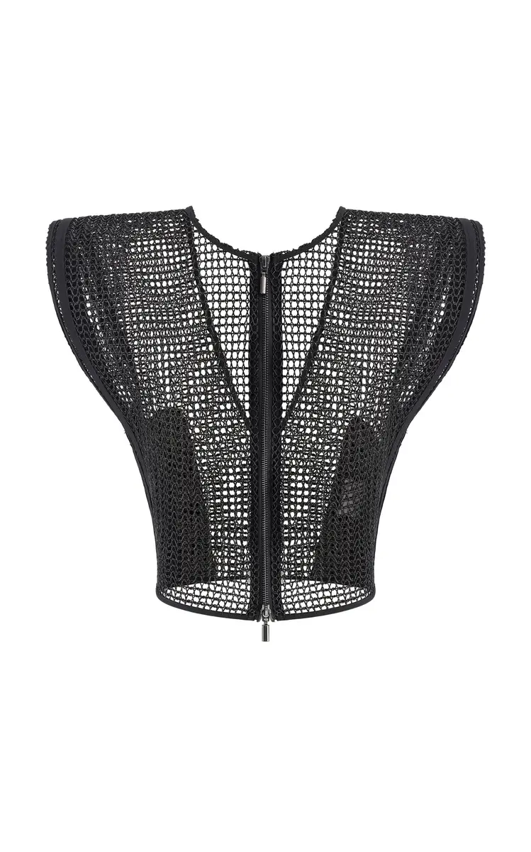 Maticevski Openwork Cotton-Blend Kombat Top | Thumbnail 9