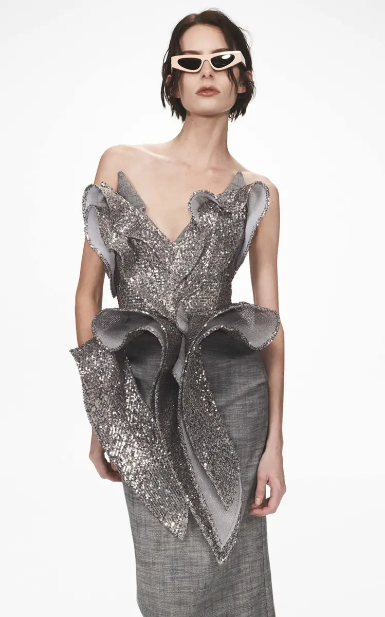 Maticevski Sequin-Embellished Crepe Wizard Bodice | Thumbnail 2