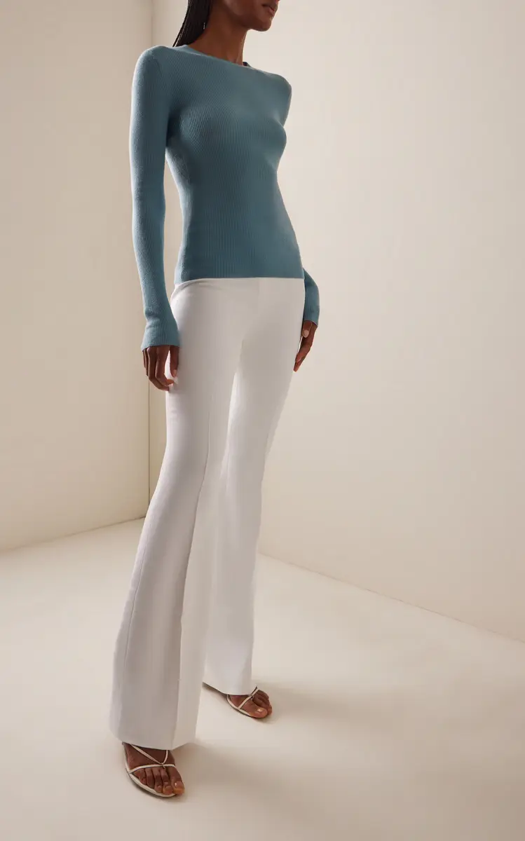 Michael Kors Collection Hutton Ribbed-Knit Top | Thumbnail 2 Michael Kors Collection Hutton Ribbed-Knit Top | Thumbnail 2
