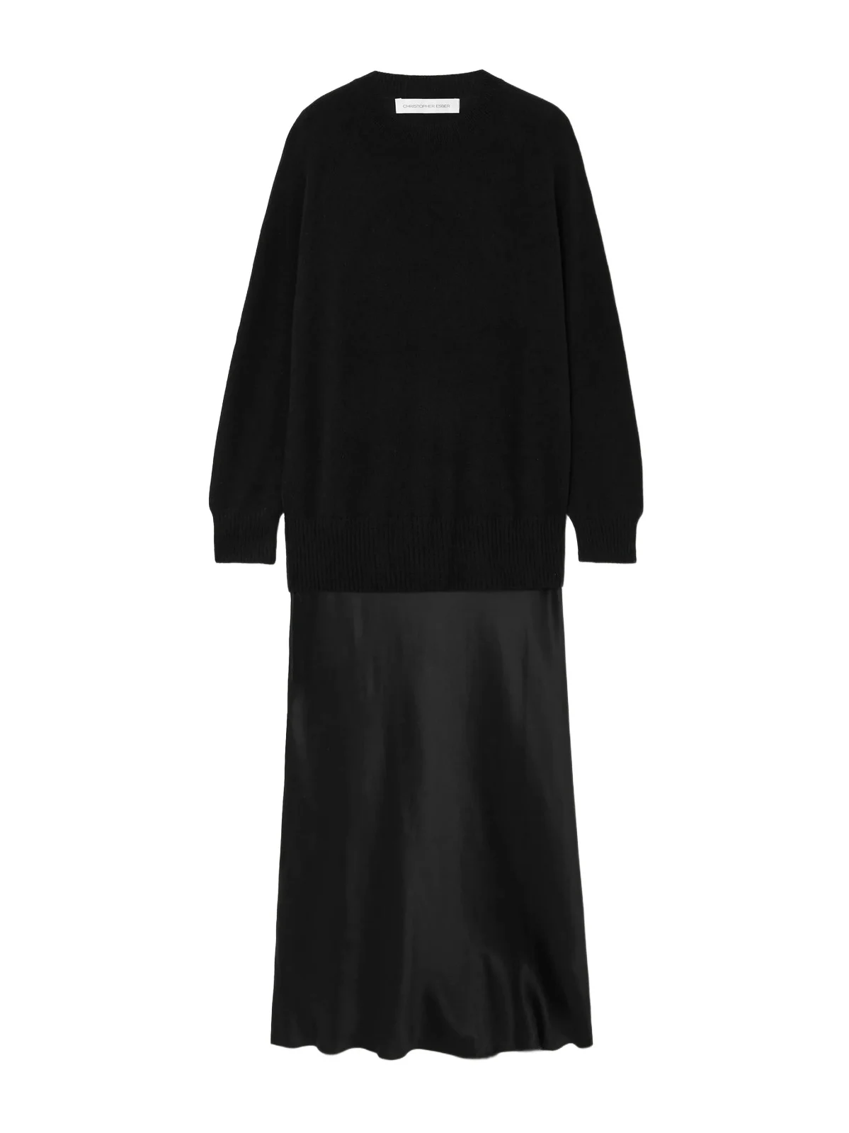 Monument Cashmere And Silk-satin Maxi Dress